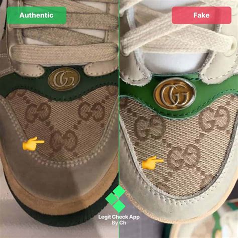 real vs fake gucci shoes|Gucci knock off shoes.